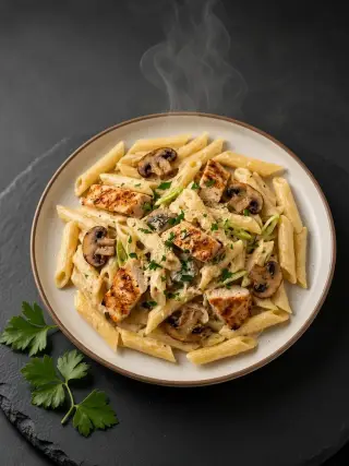 پاستا چیکن آلفردو