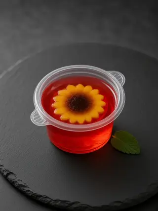 ژله طرح گل